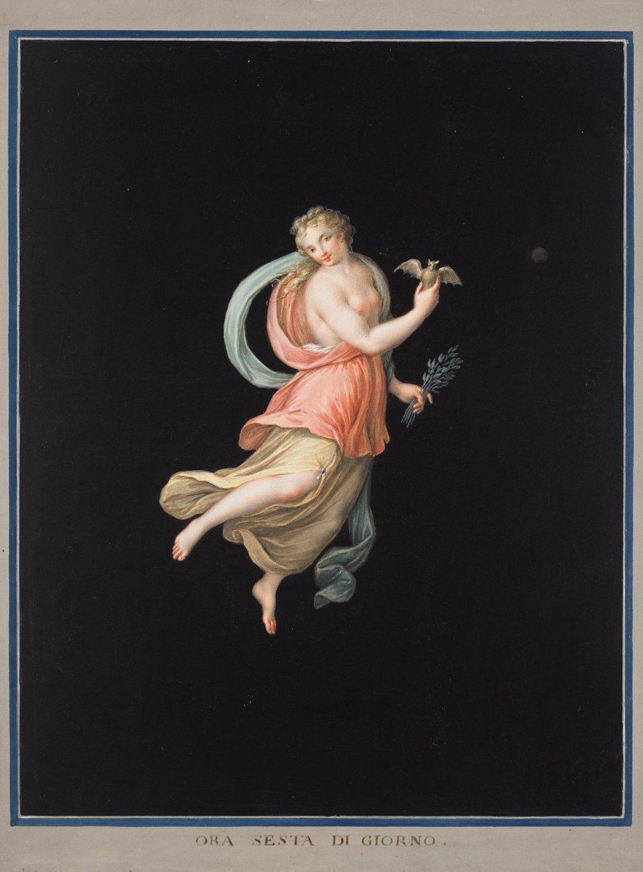 Kobieca alegoria nocy autorstwa Michelangelo Maestri