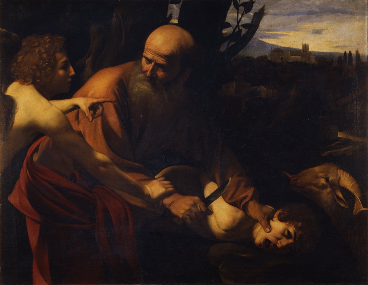 Abraham składający Izaaka w ofierze, 1603-1604 autorstwa Michelangelo Merisi Caravaggio