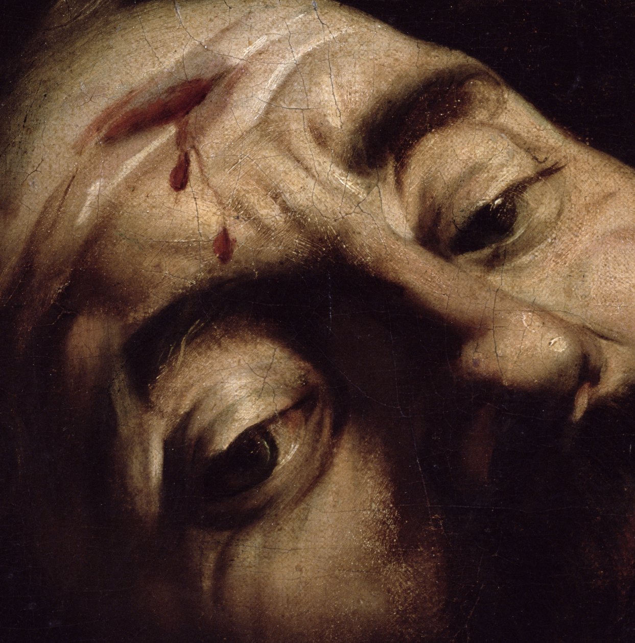 Dawid Zwycięski nad Goliatem, ok. 1600 (Szczegół z 38076) autorstwa Michelangelo Merisi Caravaggio