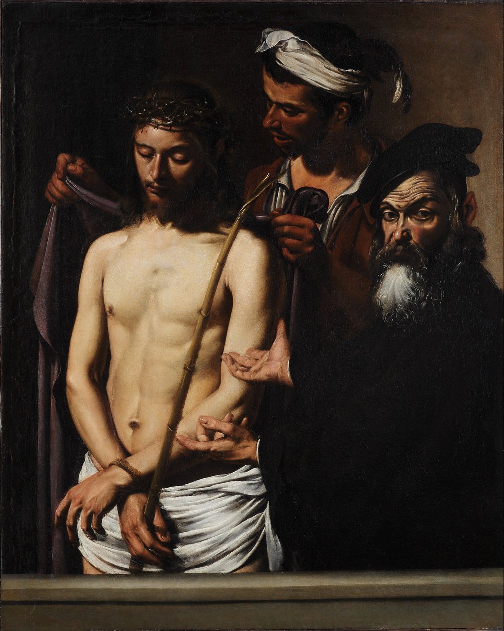 Oto człowiek, ok. 1605 autorstwa Michelangelo Merisi Caravaggio