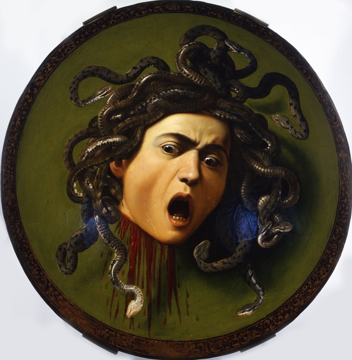 Meduza, 1596-1598 autorstwa Michelangelo Merisi Caravaggio