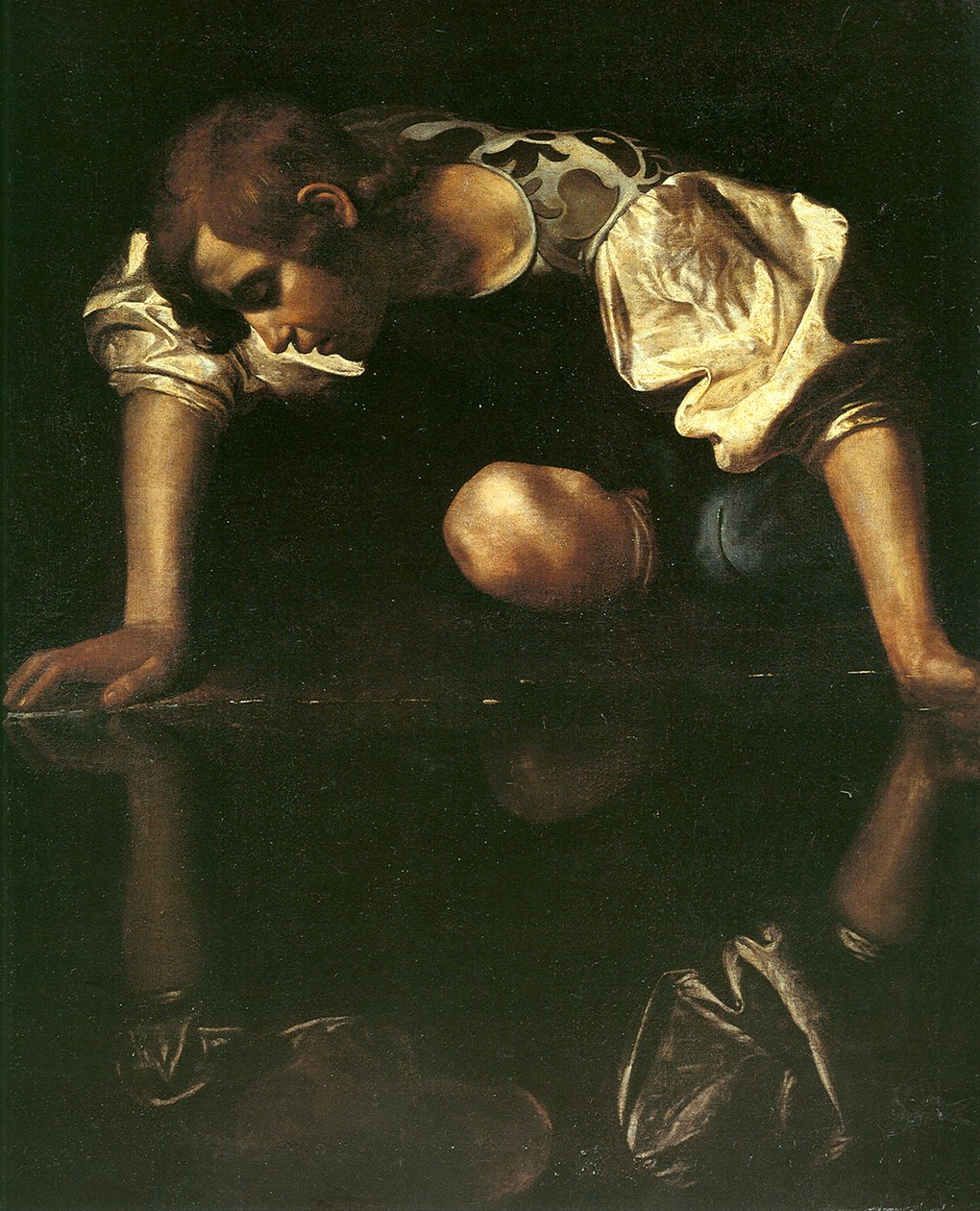 Narcyz, 1598-1599 autorstwa Michelangelo Merisi Caravaggio