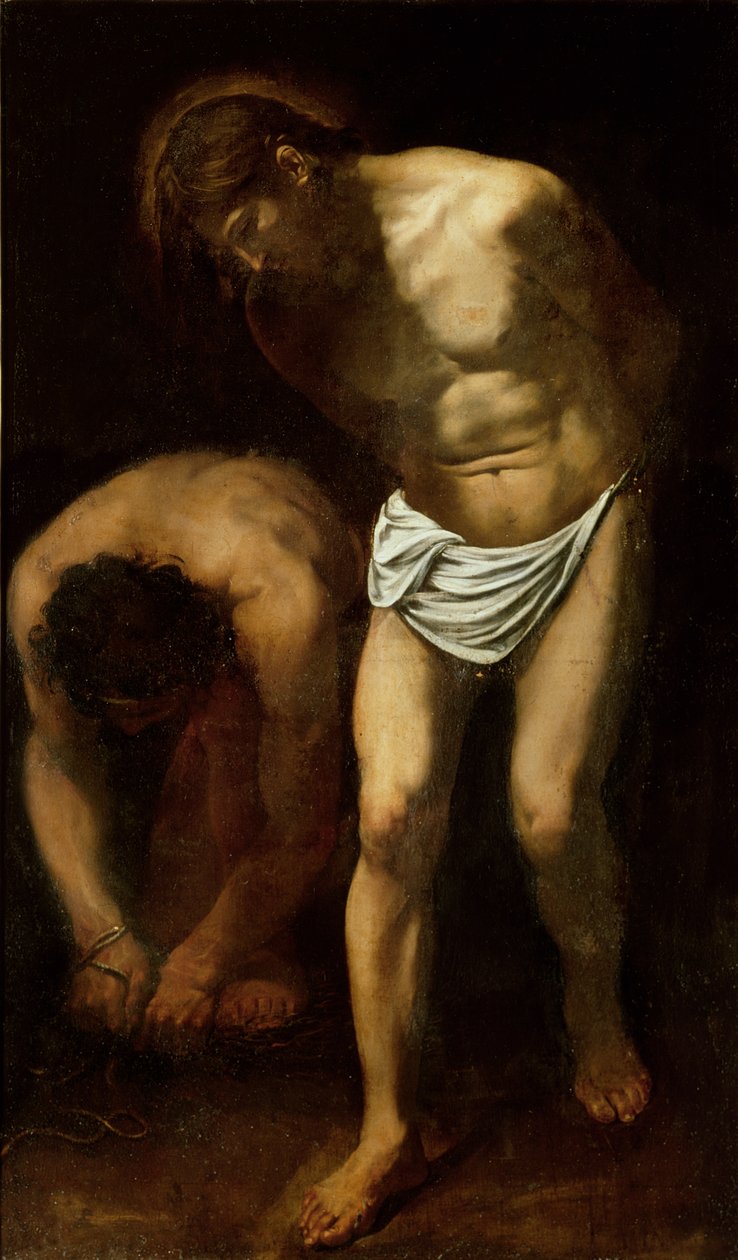 Biczowanie, ok. 1610 autorstwa Michelangelo Merisi Caravaggio