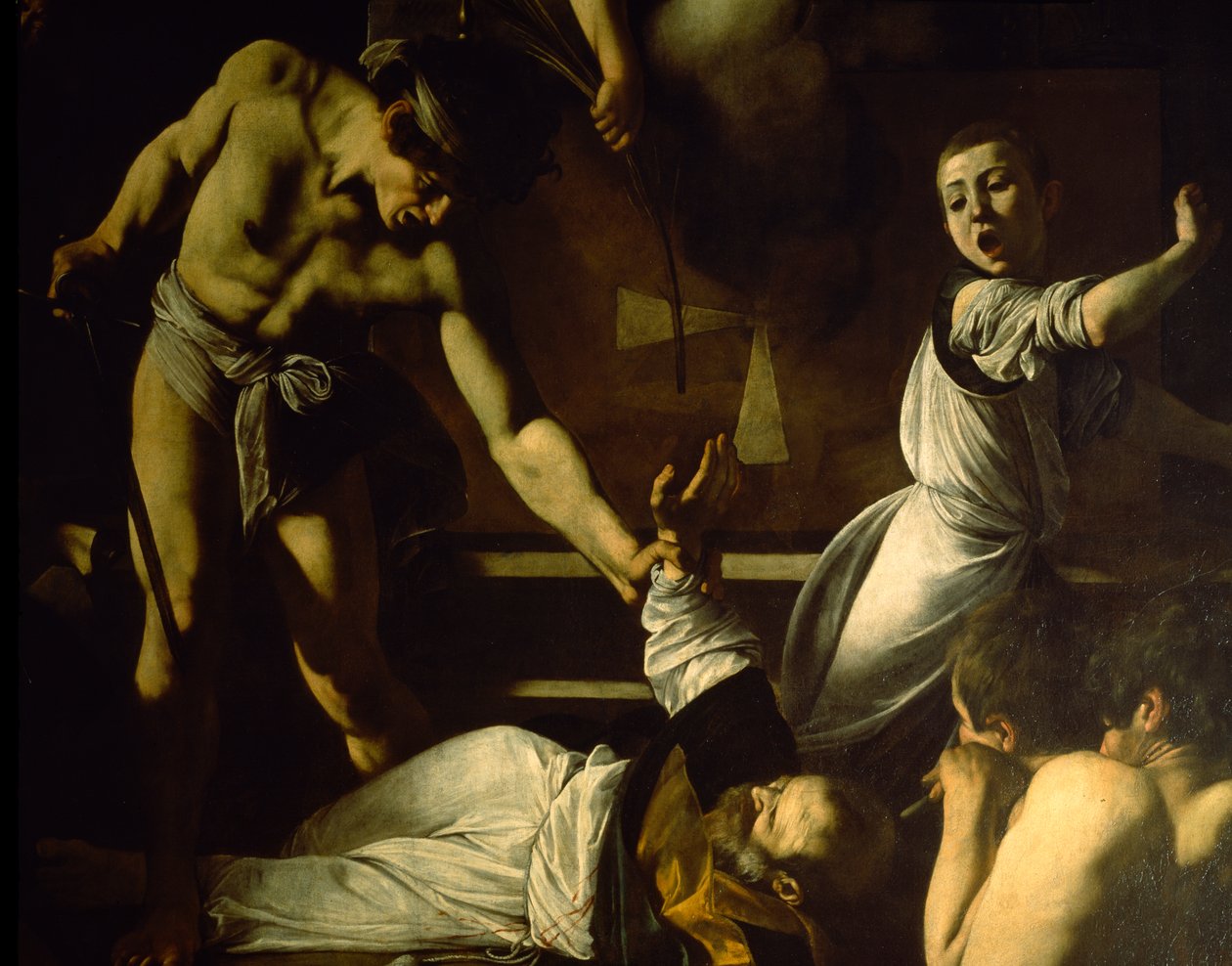 Męczeństwo św. Mateusza, detal, 1599-1600 autorstwa Michelangelo Merisi Caravaggio