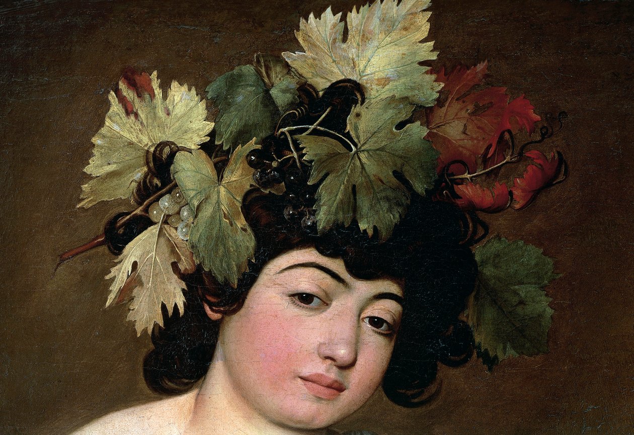 Bachus, ok.1589 (olej na płótnie) autorstwa Michelangelo Merisi da Caravaggio