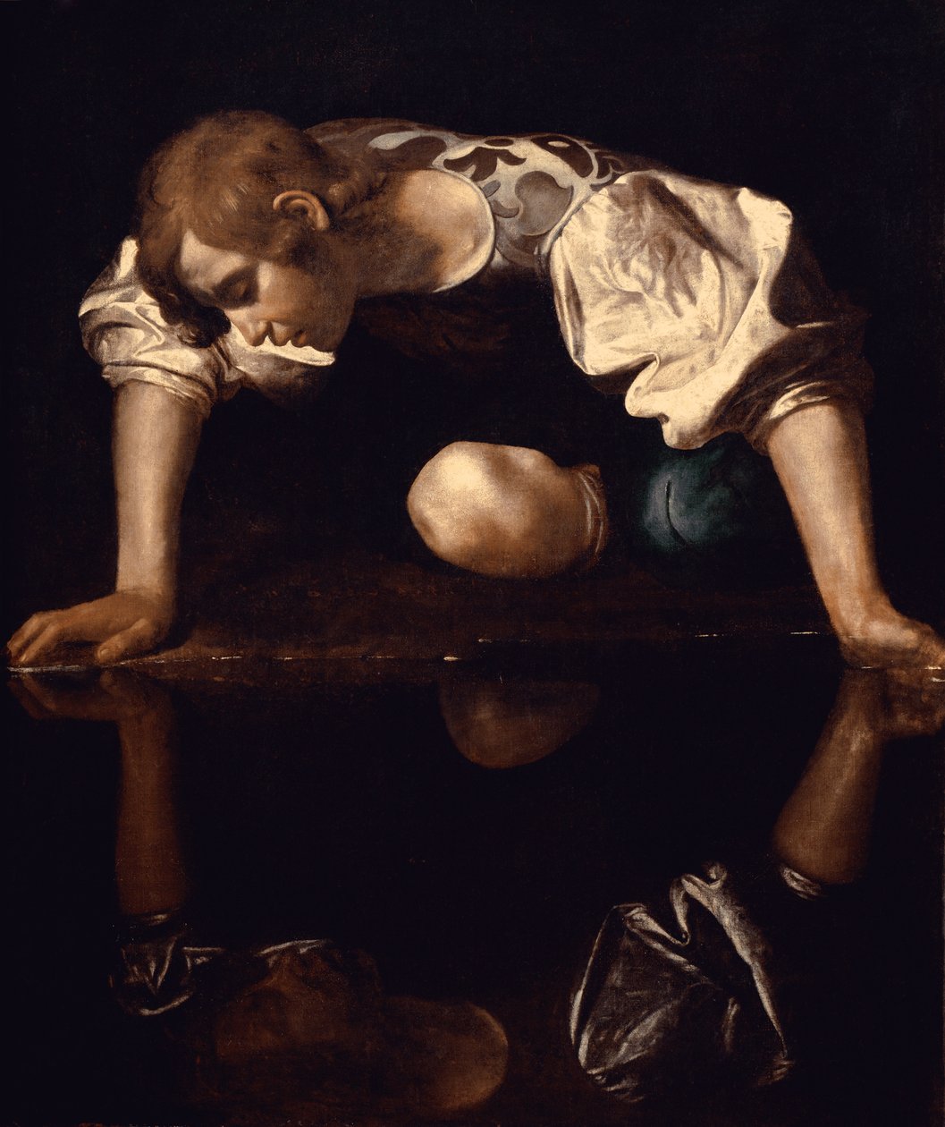 Narcyz, ok. 1597-99 autorstwa Michelangelo Merisi da Caravaggio