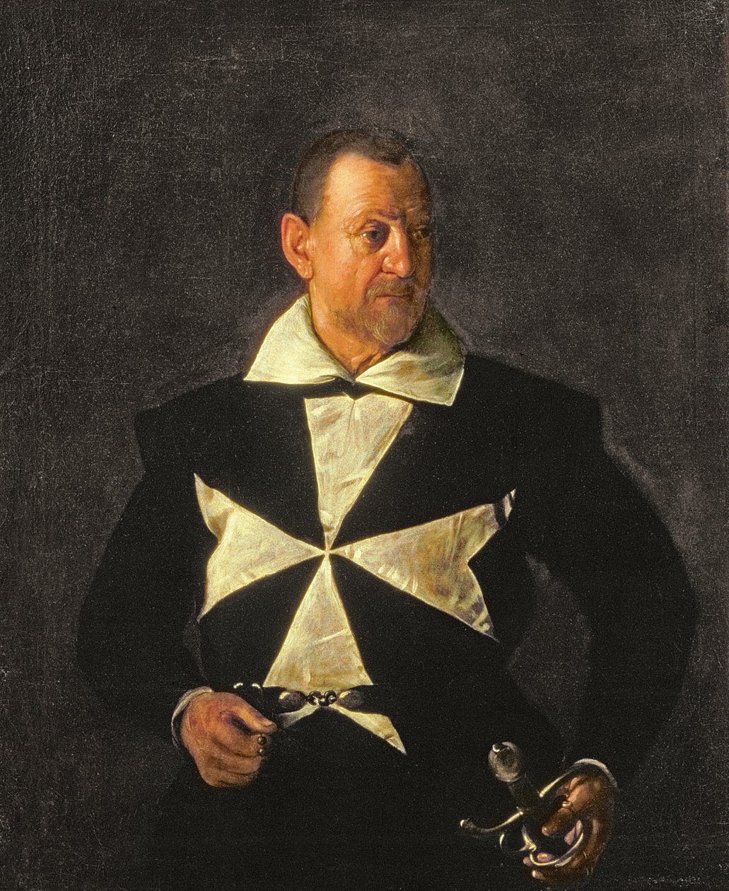 Portret Kawalera Maltańskiego, prawdopodobnie Fra Antonio Martelli autorstwa Michelangelo Merisi da Caravaggio