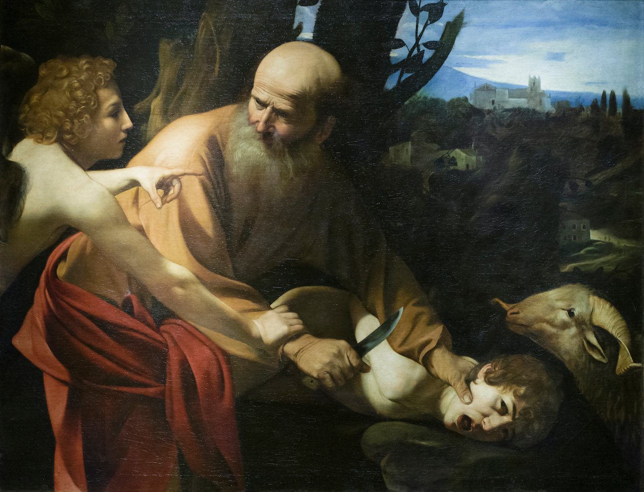 Ofiara Izaaka autorstwa Michelangelo Merisi da Caravaggio