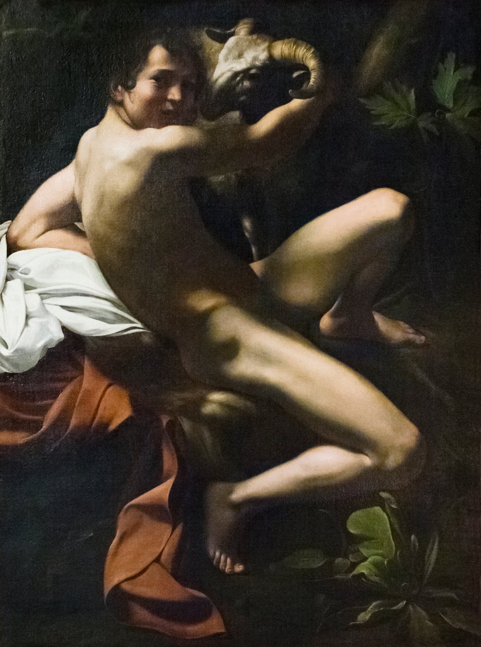 Św. Jan Chrzciciel, Młodzieniec z baranem autorstwa Michelangelo Merisi da Caravaggio