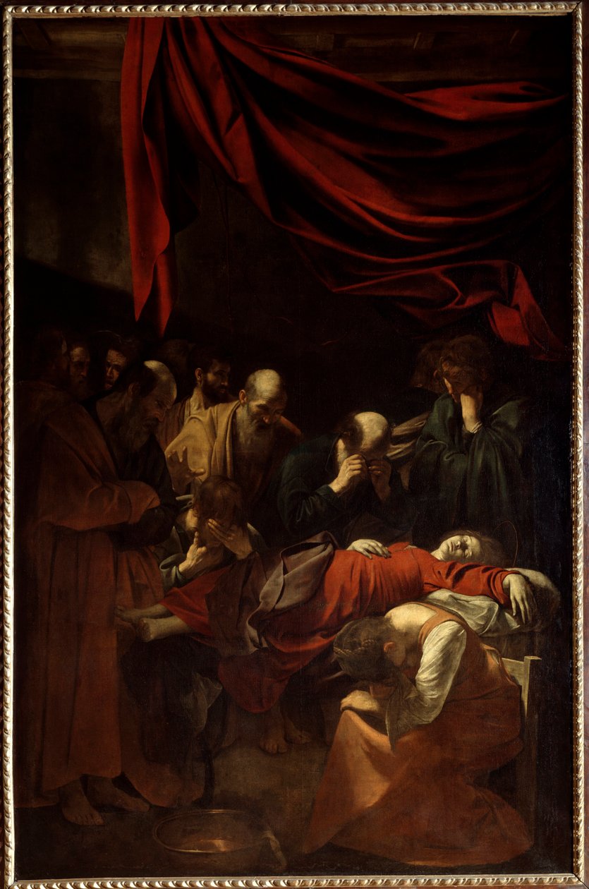 Śmierć Dziewicy, 1605 autorstwa Michelangelo Merisi da Caravaggio