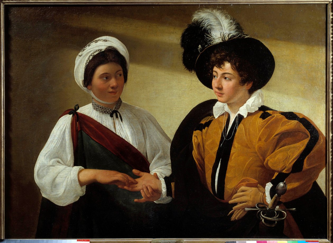 Wróżka Obraz Michelangelo Merisi da Caravaggio zwany Le Caravaggio (około 1571-1610) Ndz 0,99x1,31 m autorstwa Michelangelo Merisi da Caravaggio