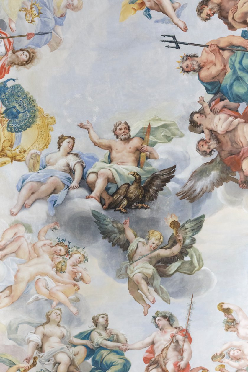 Wesele Bachusa i Ariadny, detal autorstwa Michelangelo Ricciolini
