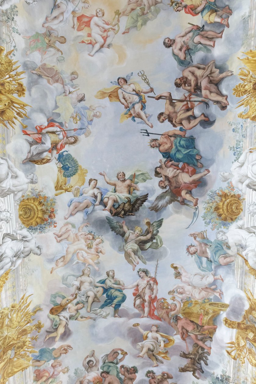 Wesele Bachusa i Ariadny, detal autorstwa Michelangelo Ricciolini
