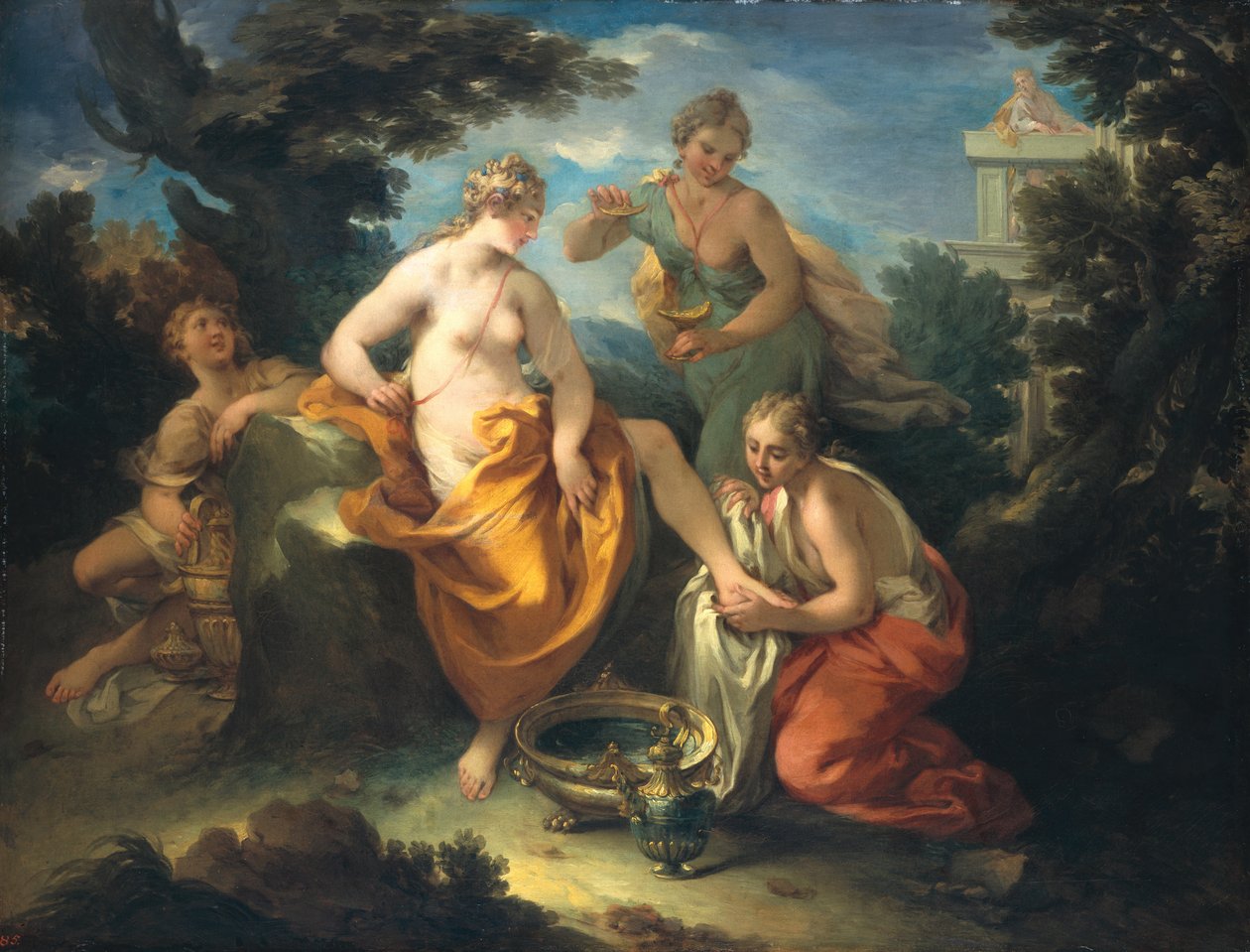 Kąpiel Batszeby, 1729 autorstwa Michele Rocca