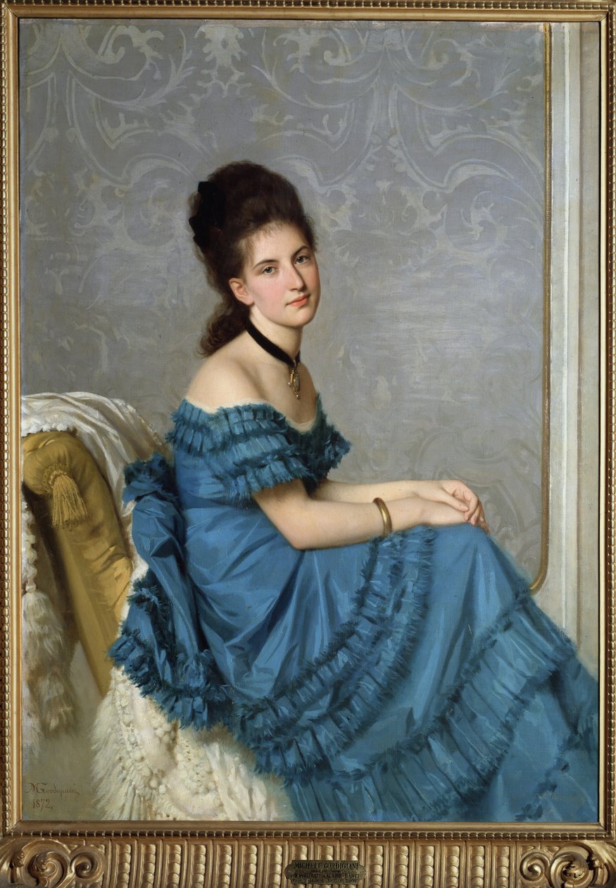 Portret Alaide Banti, 1872 autorstwa Michele Gordigiani