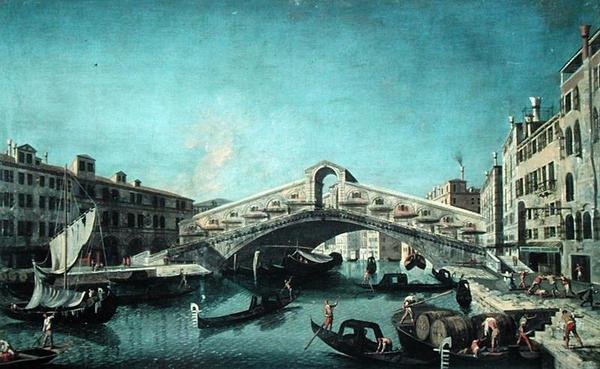 Most Rialto, Wenecja autorstwa Michele Marieschi