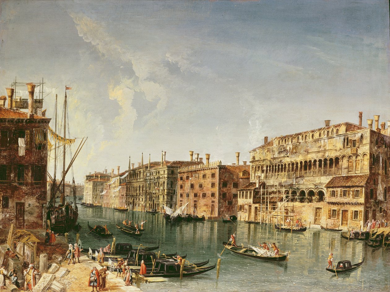 Wenecja, Grand Canal i Fondaco dei Turchi autorstwa Michele Marieschi