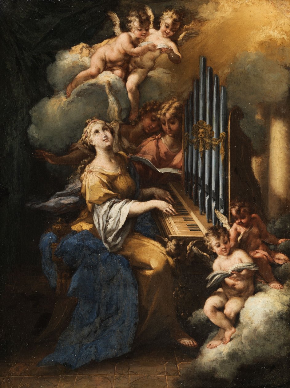 Św. Cecylia przy organach autorstwa Michele da Parma