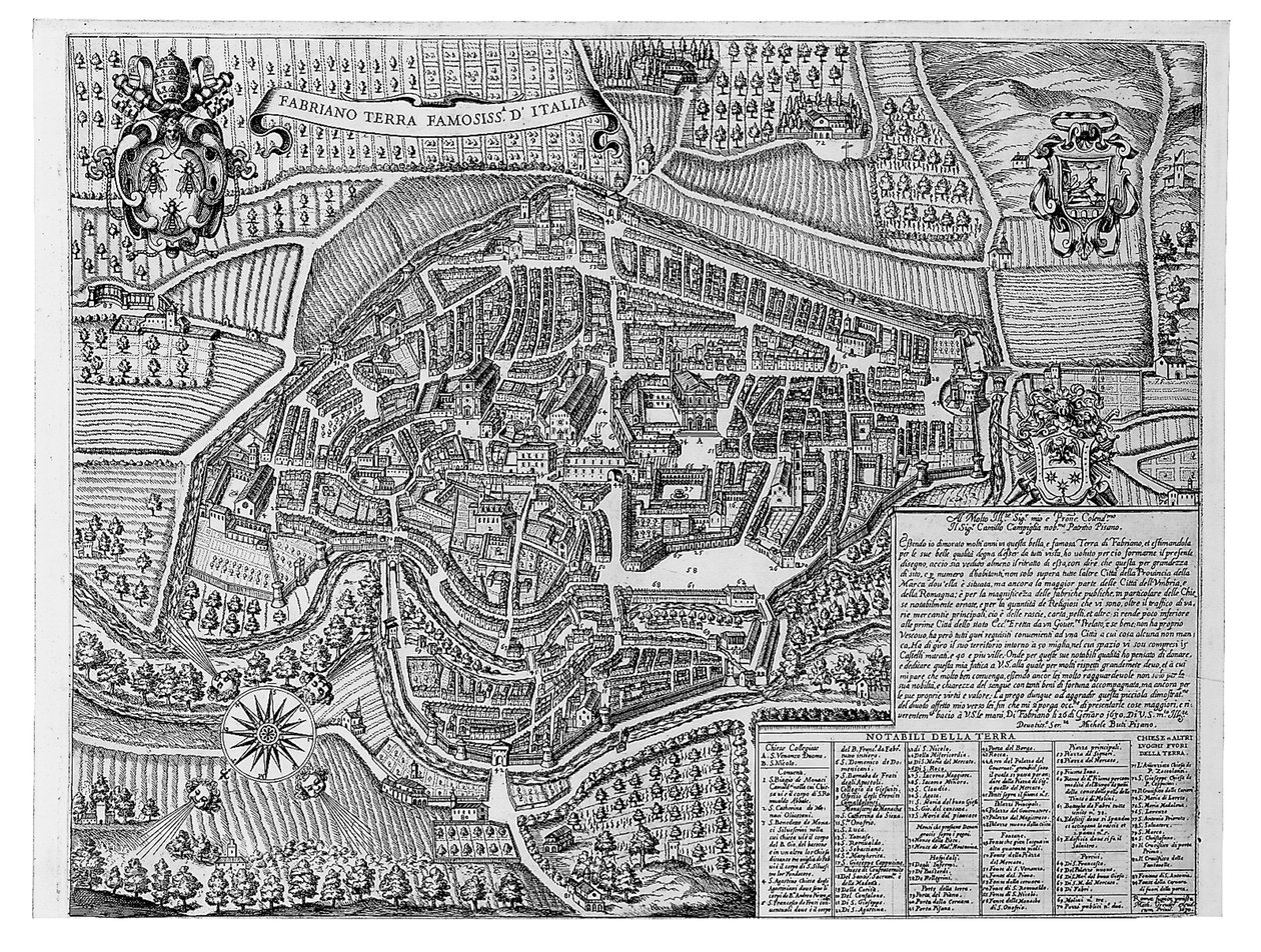 Fabriano Najsłynniejsza ziemia Włoch, 1630 autorstwa Michele Buti