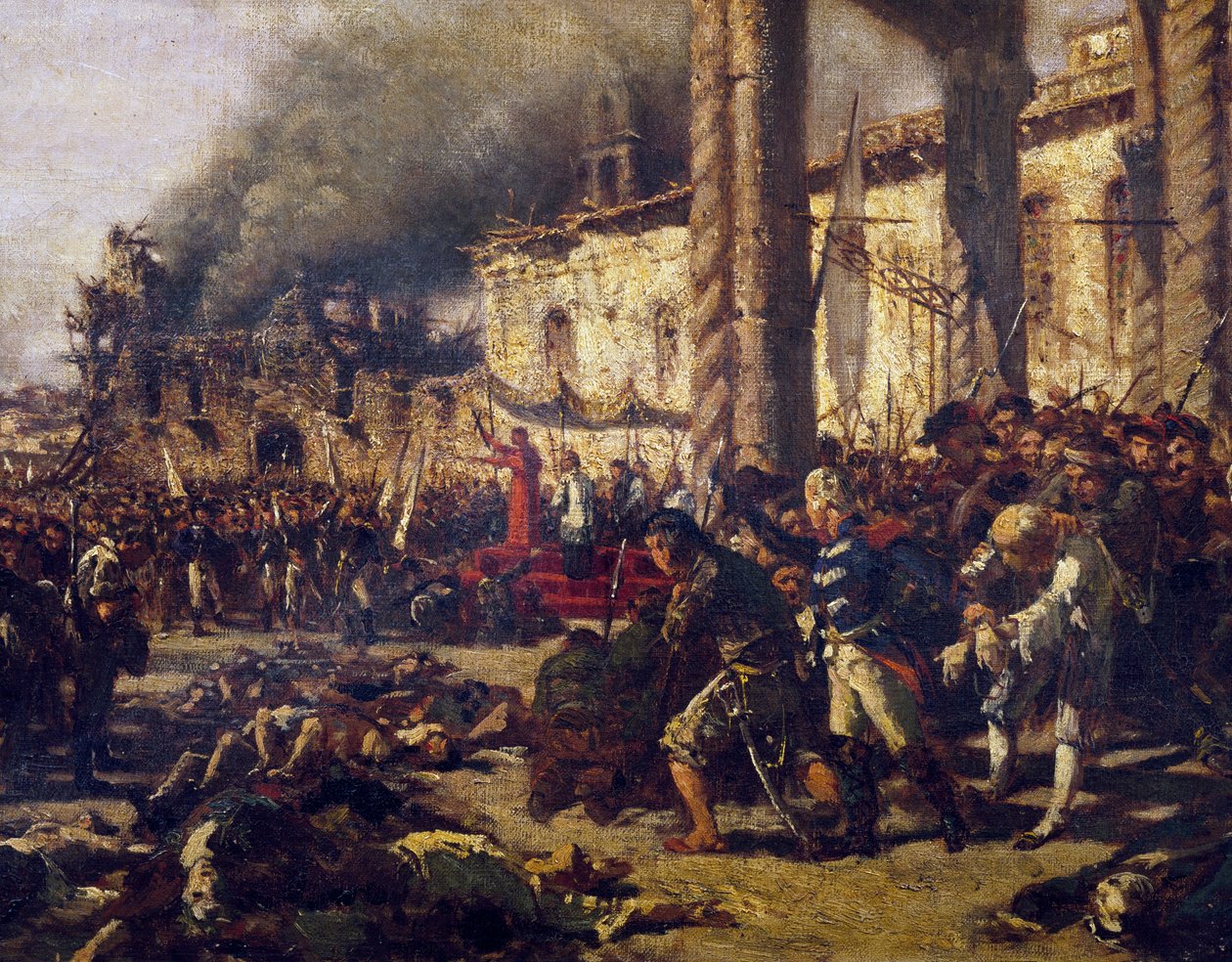 Masakry w Altamura, Michele Cammarano (1835-1920), Republika Neapolitańska, Włochy autorstwa Michele Cammarano