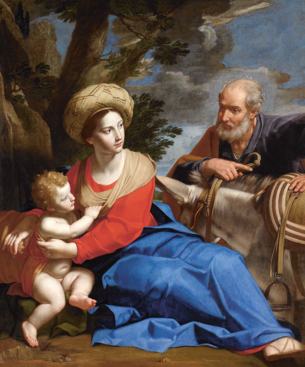Odpoczynek w ucieczce do Egiptu, c. 1640. autorstwa Michele Desubleo