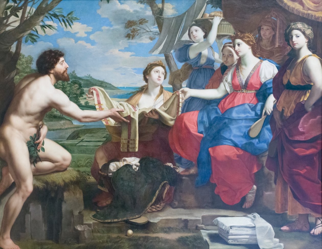 Ulysses i Nausicaa, po 1654, Michele Desubleo (olej na płótnie) autorstwa Michele Desubleo
