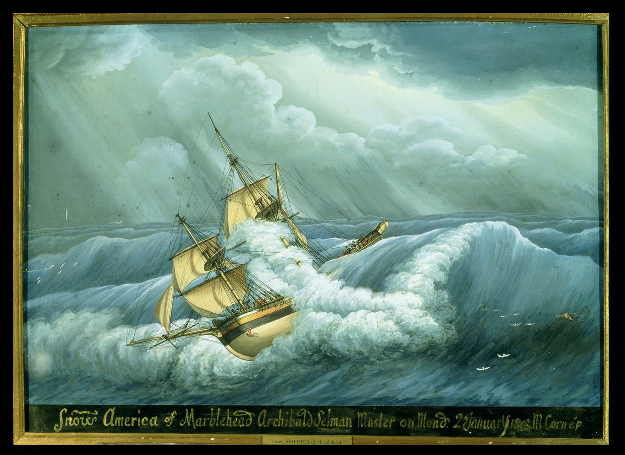 "Ameryka Marblehead autorstwa Michele Felice Corne