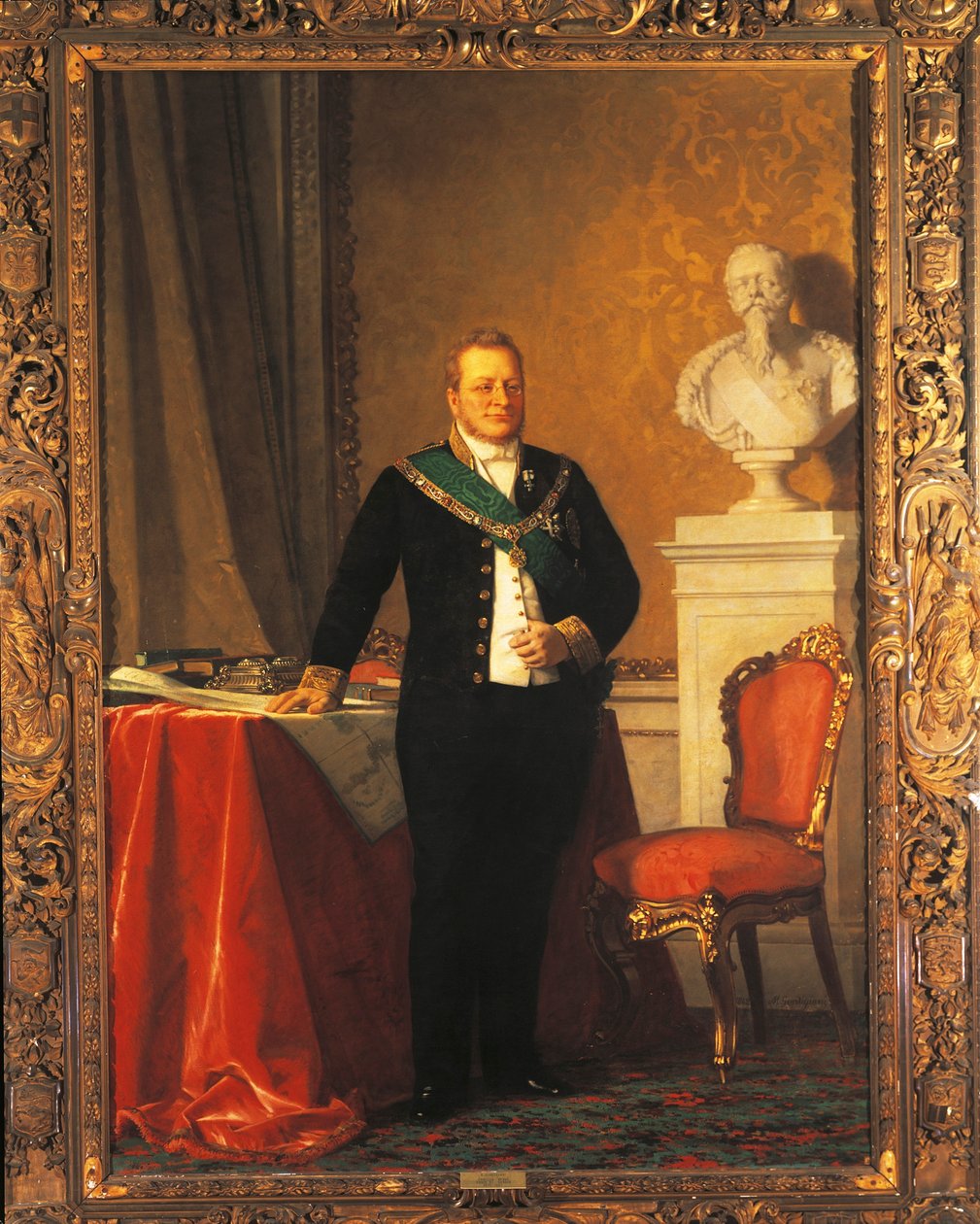 Portret Camillo Benso, hrabiego Cavour (olej na płótnie) autorstwa Michele Gordigiani