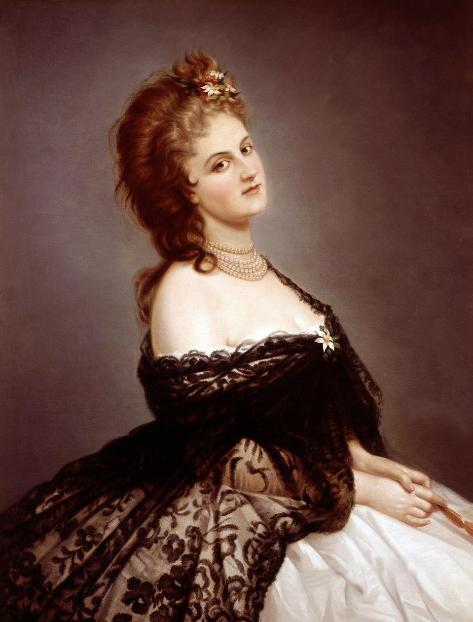 Virginia Oldoini, hrabina Castiglione, według zdjęcia Pierre-Louis Pierson, 1862 autorstwa Michele Gordigiani