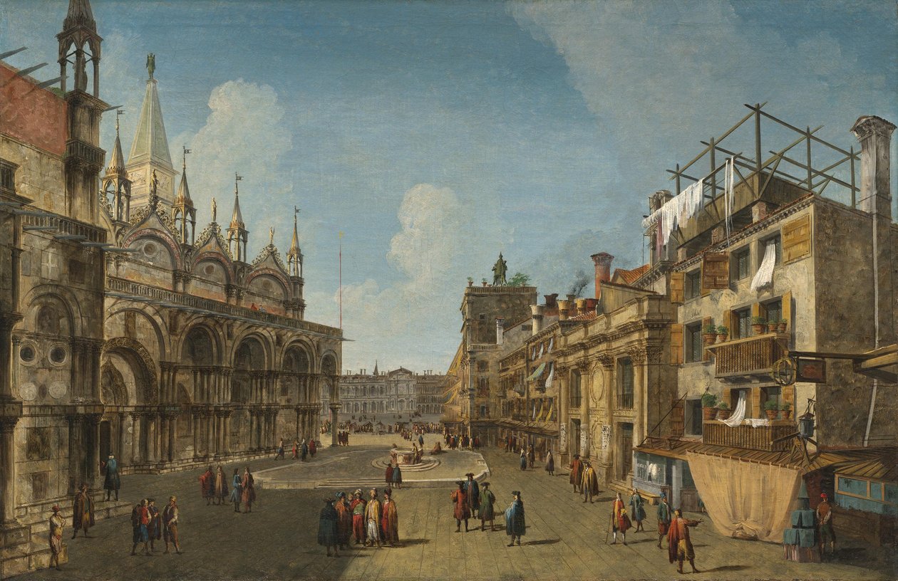 Widok na Piazzetta dei Leoni autorstwa Michele Marieschi