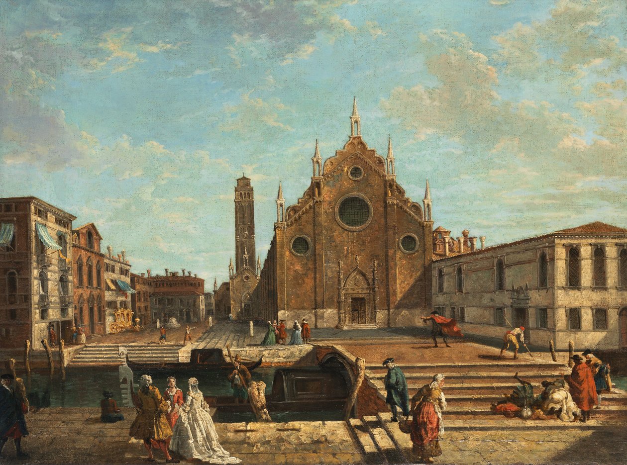 Michele Marieschi Campo dei Frari autorstwa Michele Marieschi