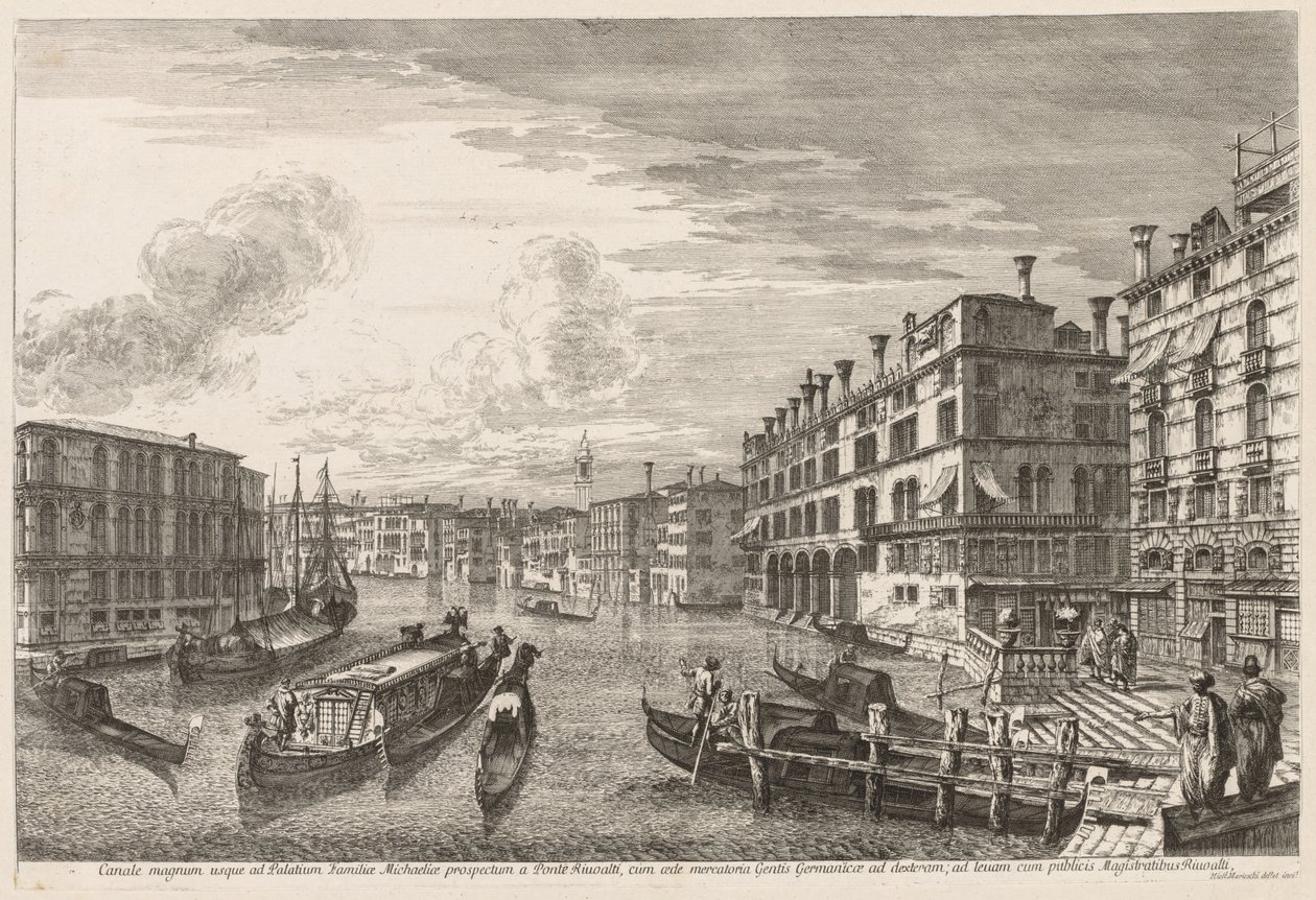 Widoki Wenecji: Grand Canal autorstwa Michele Marieschi