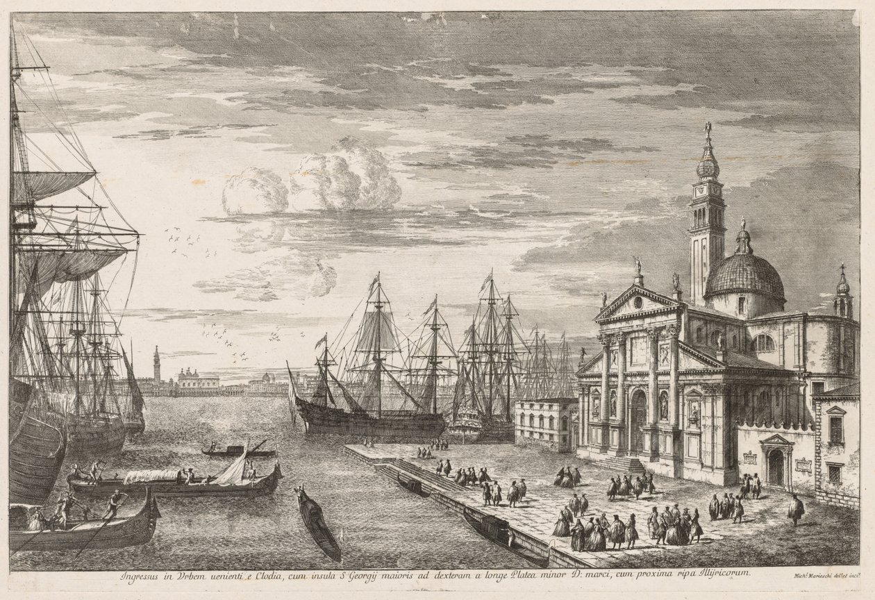 Widoki Wenecji: Dorzecze św. Marka, 1741. autorstwa Michele Marieschi