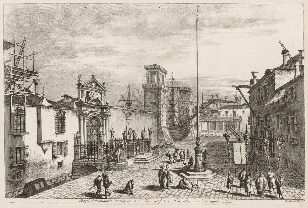 Widoki Wenecji: Bramy Arsenału, 1741. autorstwa Michele Marieschi