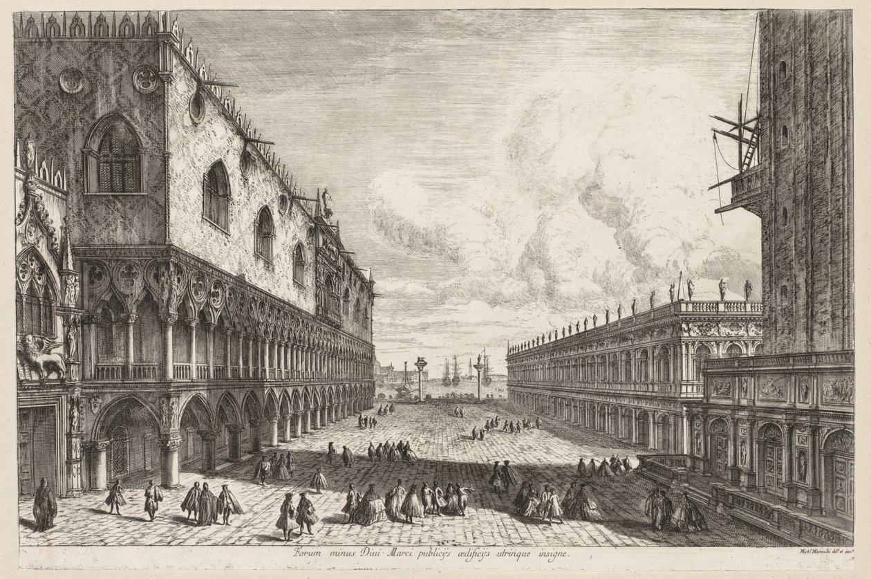 Widoki Wenecji: Piazzetta, 1741. autorstwa Michele Marieschi