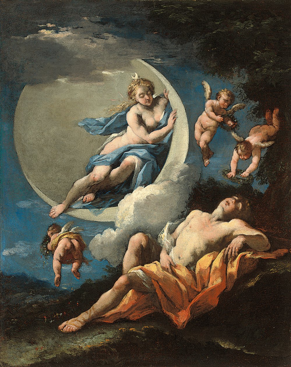 Diana i Endymion autorstwa Michele Rocca