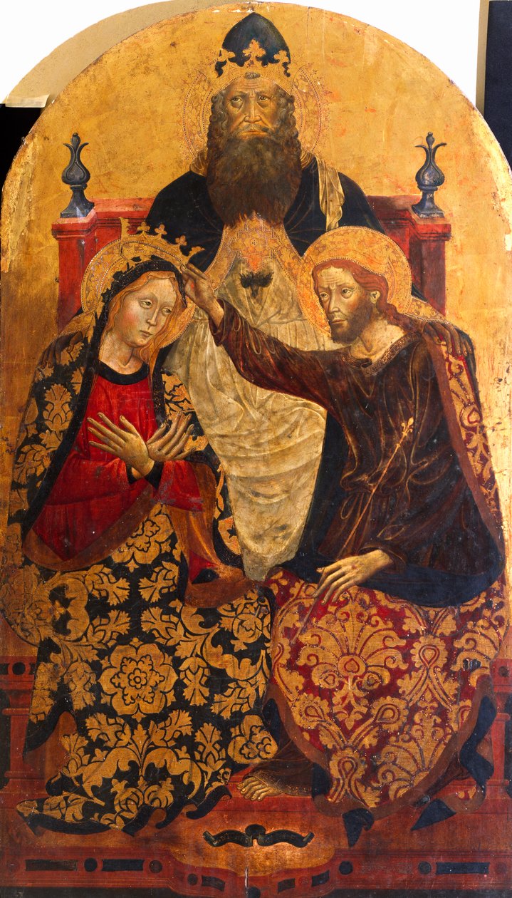 Koronacja Maryi – Michele di Matteo da Bologna (czynny 1410-1469) autorstwa Michele di Matteo da Bologna