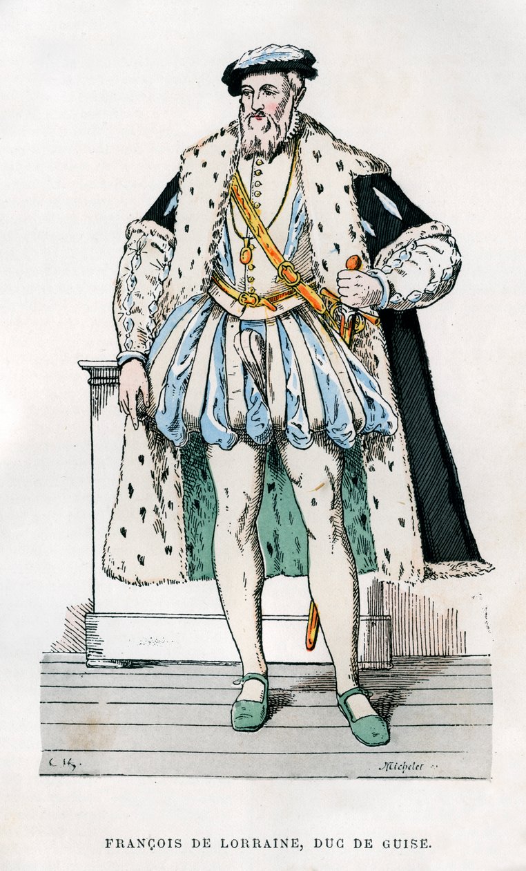 Franciszek Lotaryński, 2. książę Guise, francuski żołnierz i polityk, XVI w. 1882-1884. autorstwa Micheler