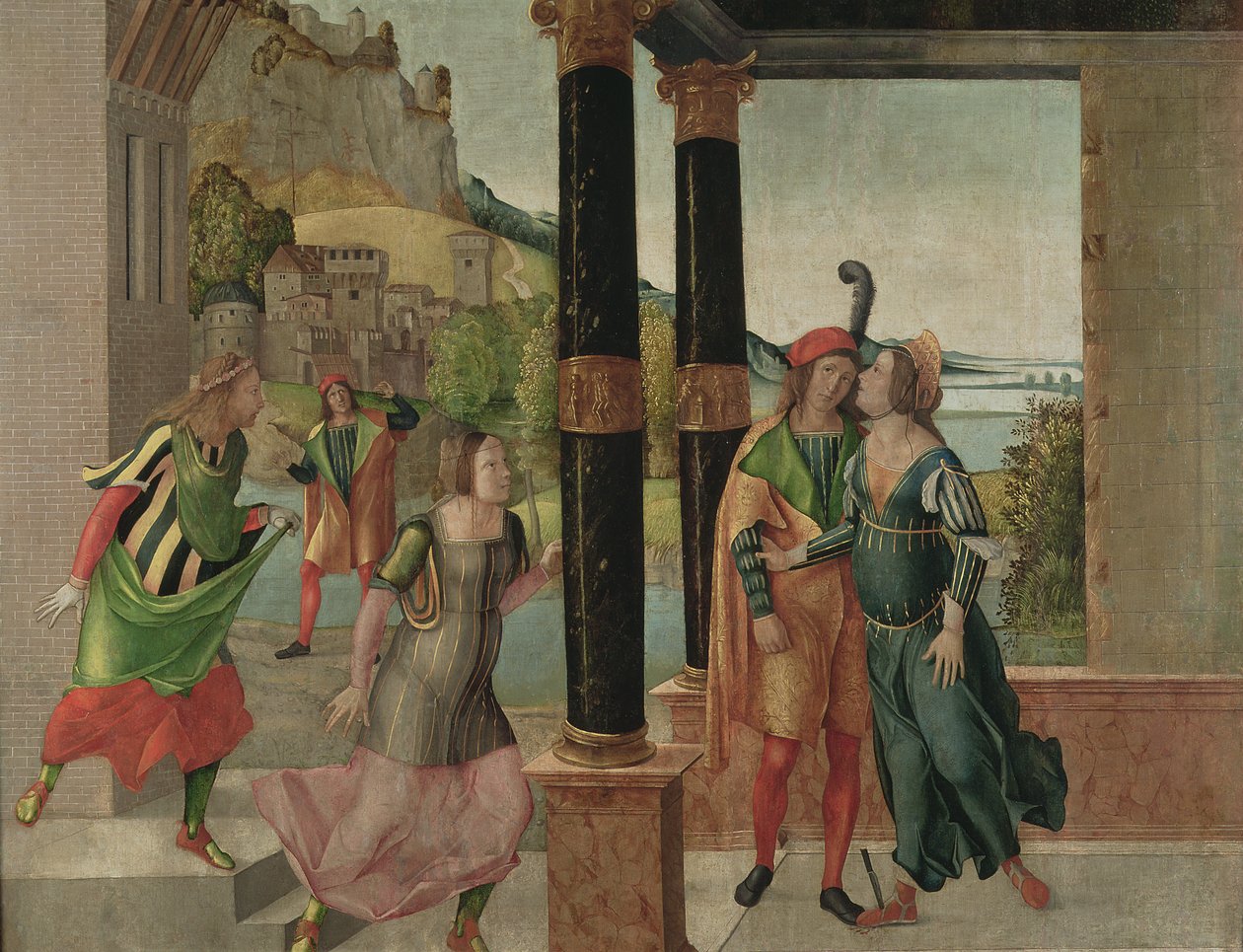 Brutus i Portia, ok. 1500-50 autorstwa Michelle da Verona