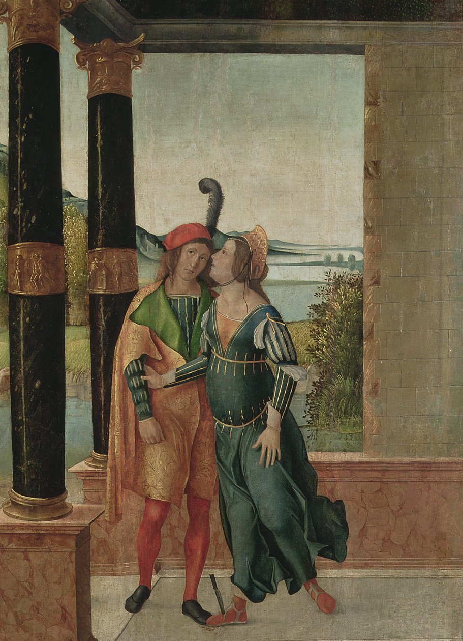 Brutus i Portia, ok. 1500-50 autorstwa Michelle da Verona
