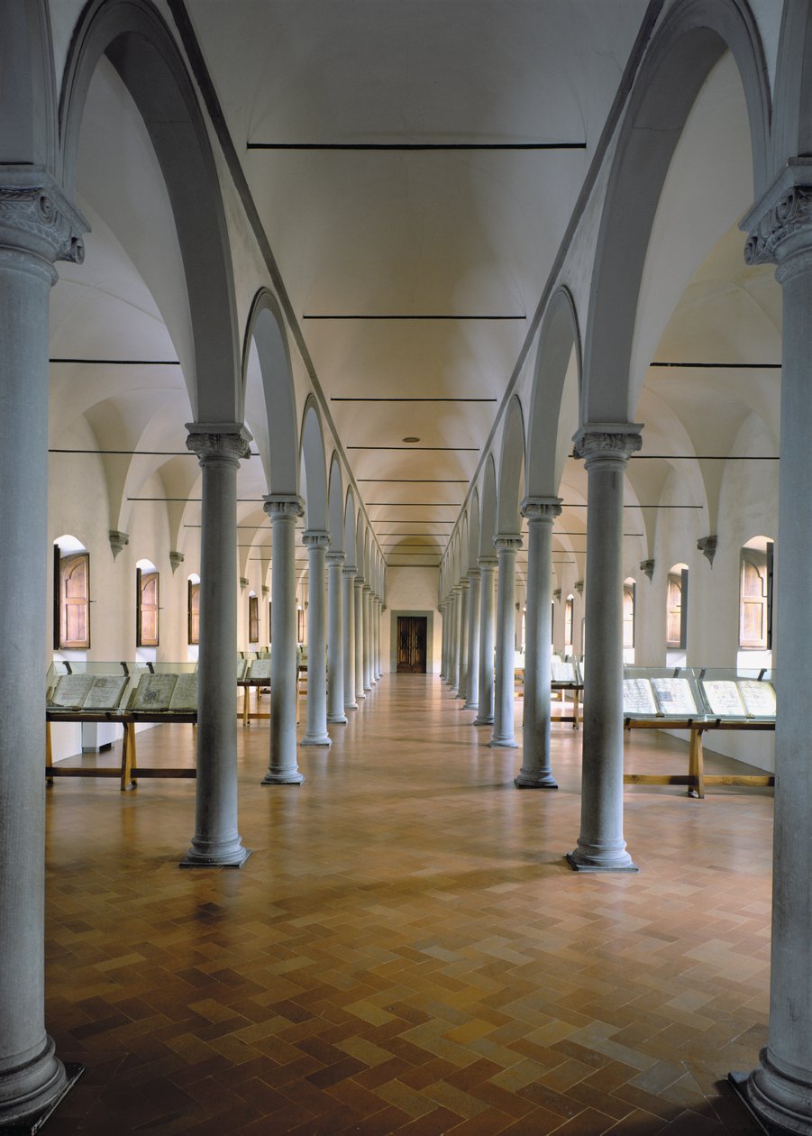 Biblioteka, 1441 autorstwa Michelozzo di Bartolommeo