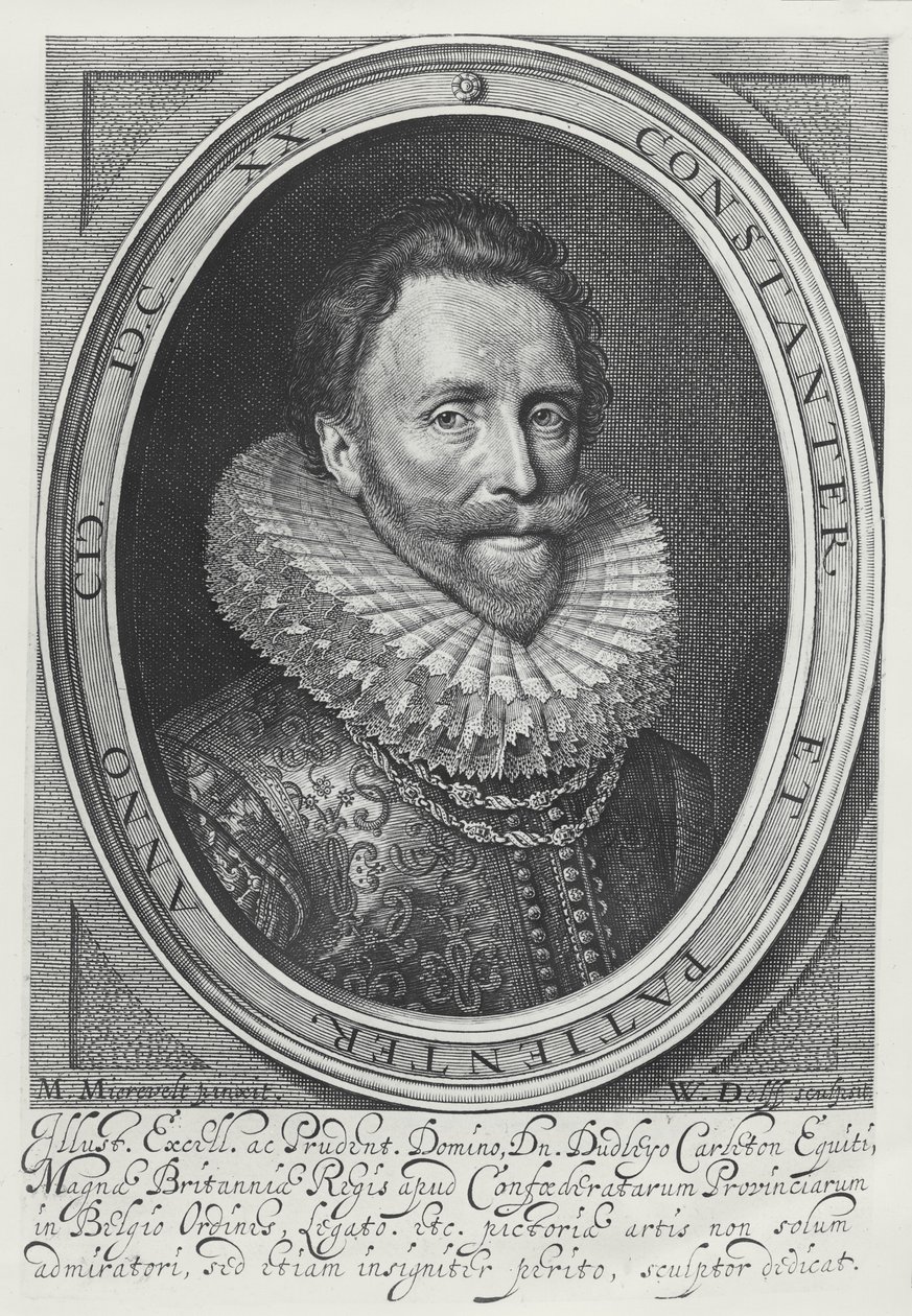 Dudley Carleton, 1. wicehrabia Dorchester, 1620 autorstwa Michiel Jansz van Mierevelt