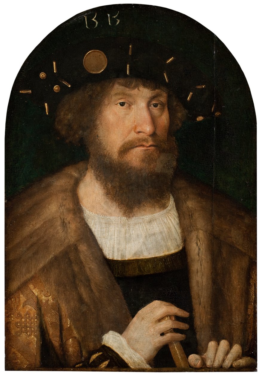 Portret króla duńskiego Christiana II, 151415 autorstwa Michiel Sittow