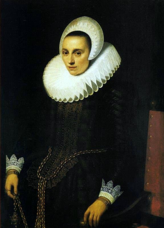 Portret holenderskiej szlachcianki autorstwa Michiel Jansz van Mierevelt