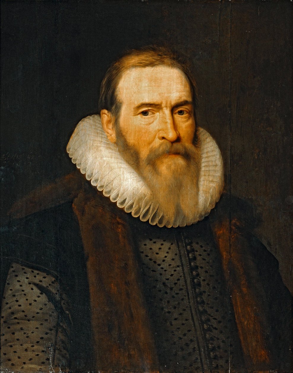 Jan van Oldenbarneveld. 1617 - Jan van Oldenbarneveld ... autorstwa Michiel Jansz. van (attr. to) Mierevelt