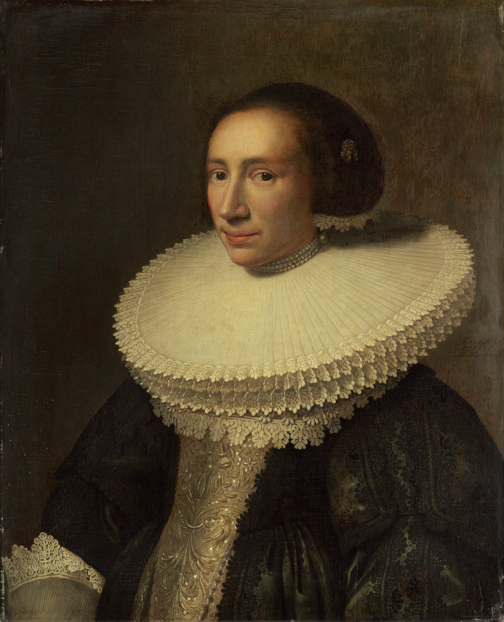 Portret damy z kryzą, 1638. autorstwa Michiel Jansz van Miereveld