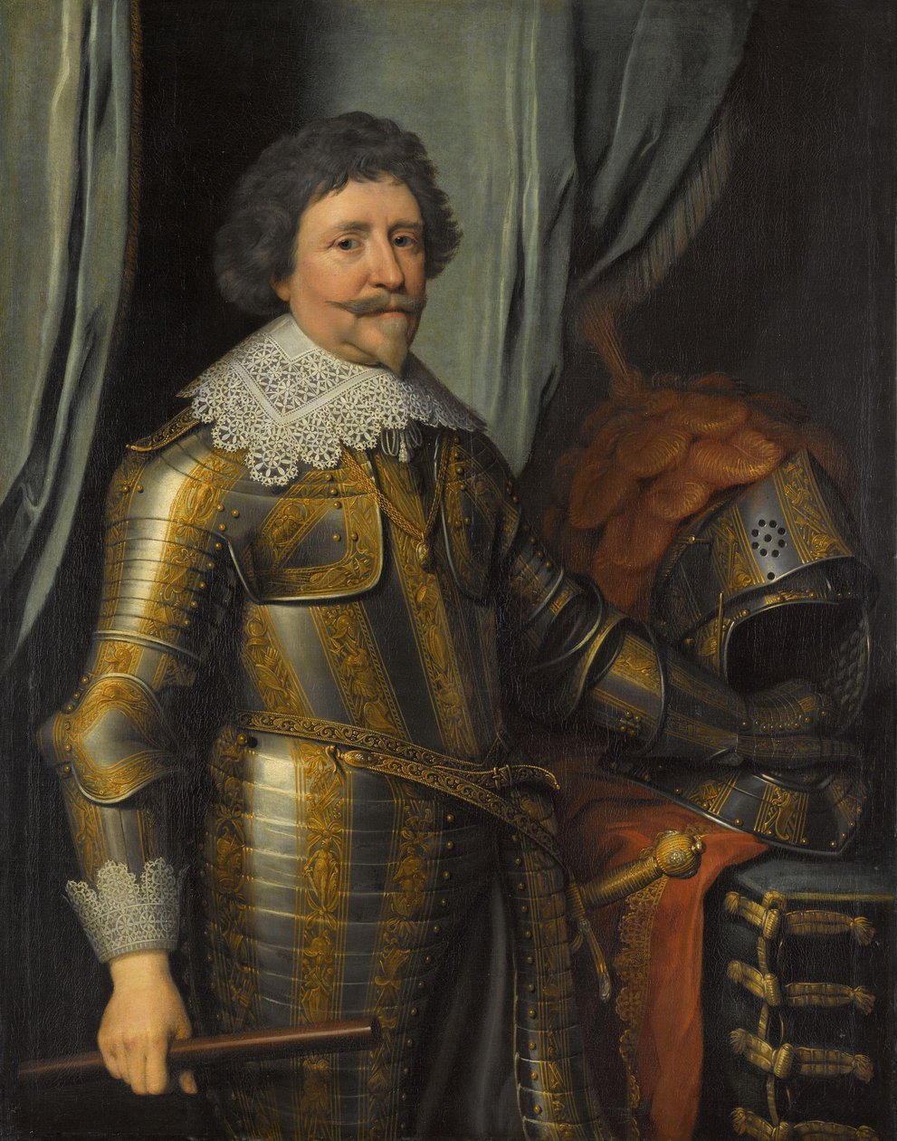 Portret Frederika Hendrika (1584-1647), księcia Orange autorstwa Michiel Jansz van Mierevelt (workshop of)