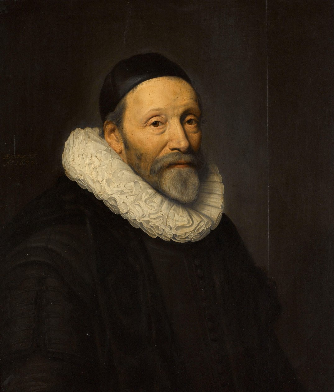 Portret Johannesa Wtenbogaerta (1557-1644) autorstwa Michiel Jansz van Mierevelt (workshop of)