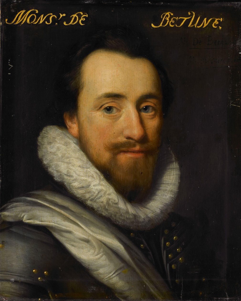 Portret Syriusza de Bethune, Pana Cogni, Mareuil, le Beysel, Toulon, Conegory i Chastillon autorstwa Michiel Jansz van Mierevelt (workshop of)