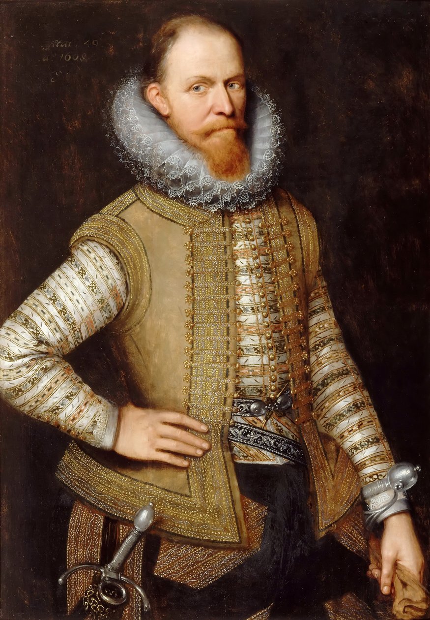 Maurycy z Nassau, książę Orange 1567-1625 autorstwa Michiel Jansz van Mierevelt